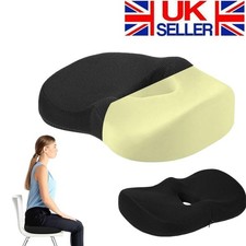 Memory Foam Cushion Seat Pillow Coccyx Orthopaedic Back Pain Relief Office Chair