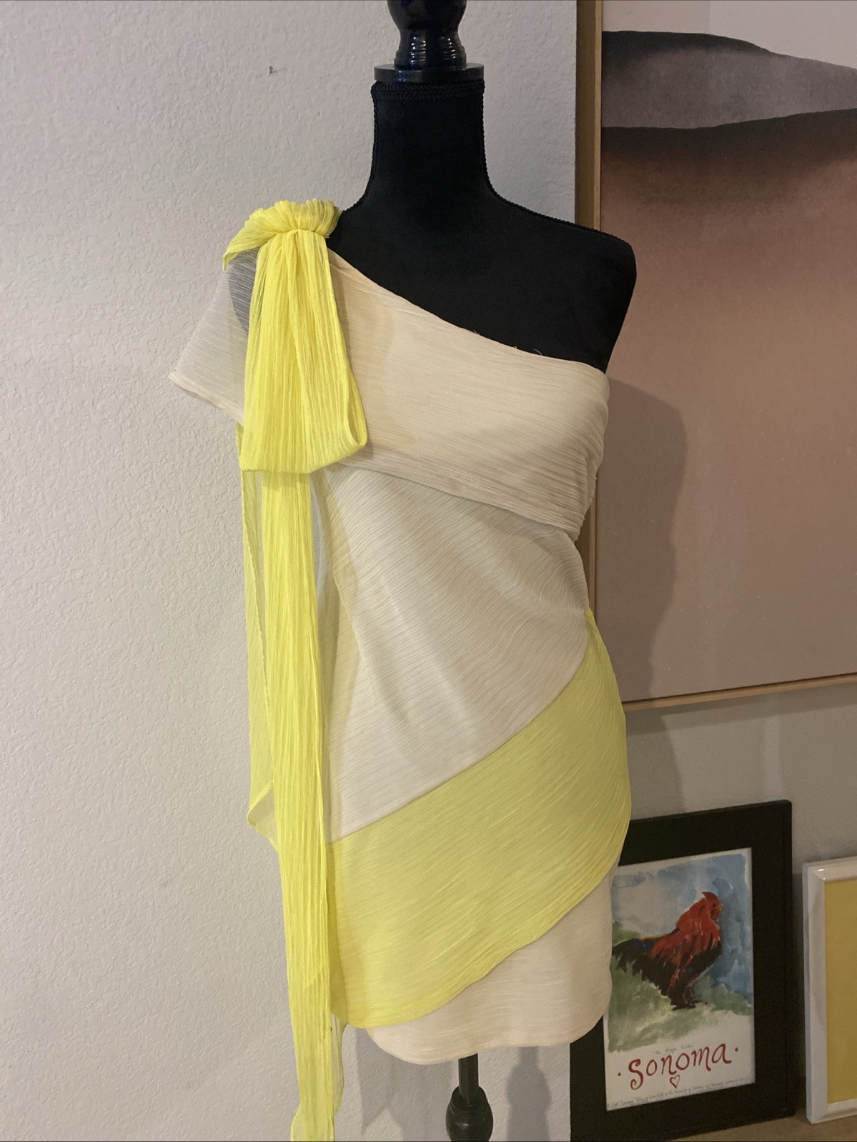 BCBGeneration One Shoulder Mini Sheath Dress Size… - image 4