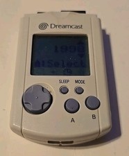 White Visual Memory Unit VMU - Sega Dreamcast New Battery