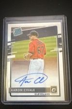 2020 Panini Donruss Optic - Rated Rookie Signatures Aaron Civale #RRS-AC (AU,...