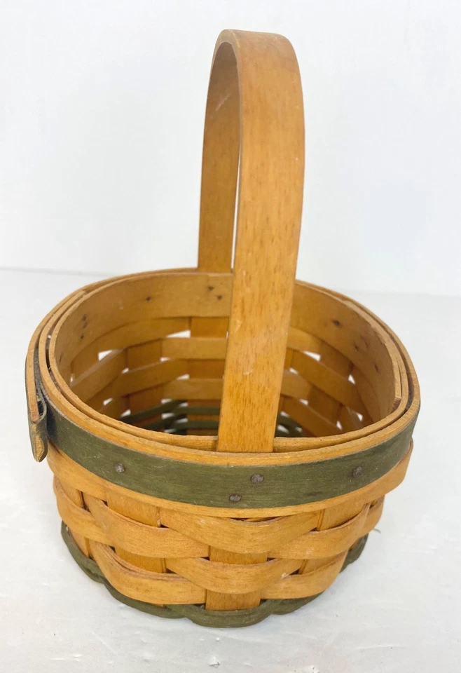 Longaberger handgewebt 2001-2002 "RAR" KLEINER "Lucky You" KORB " - Bild 4 von 4