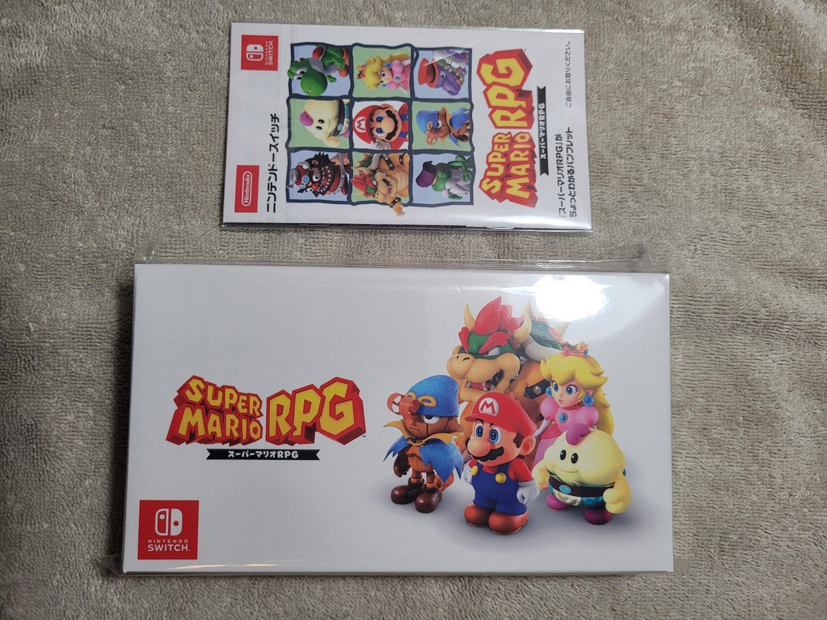 Nintendo Switch Super Mario RPG Replica Box Manual Pre-order Bonus