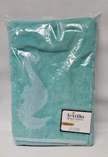 Textilia Seduction Teal Blue Seahorse Starfish Beach Towel STILL IN PACKAGE 