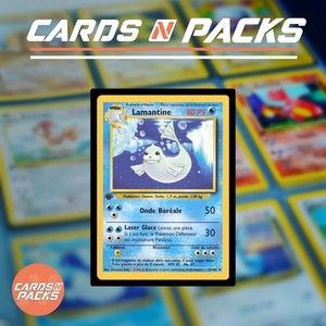 Carte Pokemon Lamatine 25/102 Set de Base Edition 1 NM-Mint