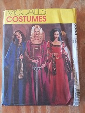 McCalls Costumes Sewing Pattern 3663 Misses Medieval UNCUT Size 14-20 Costume