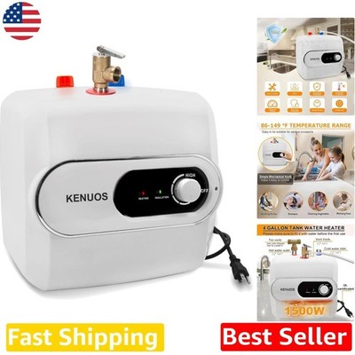 4 Gallon Under Counter Heater, 1500W, Dry Protection,  Certified