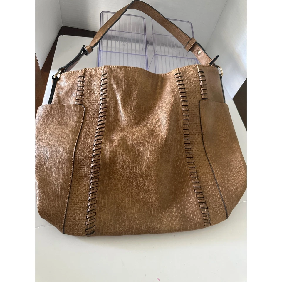 Bolso Hobo Urban Expressions Cuero Sintético Tostado Bolso de Hombro Estilo Diseñador Cartera Foto 2 de 4