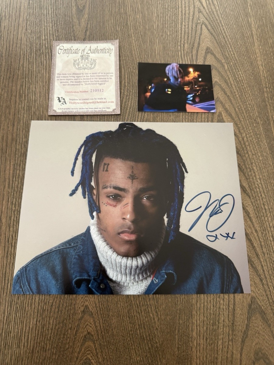 XXXTentacion Signed 8x10 Photo (Framed) – Rare Authentic Autograph