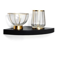 InPlace Durbale Corner Shelf - Easy to Install & Remove, Floating Corner Shel...