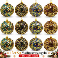 Weihnachtskugeln 12Er Set Plastik Christbaumkugeln Christbaumschmuck Kugeln K567