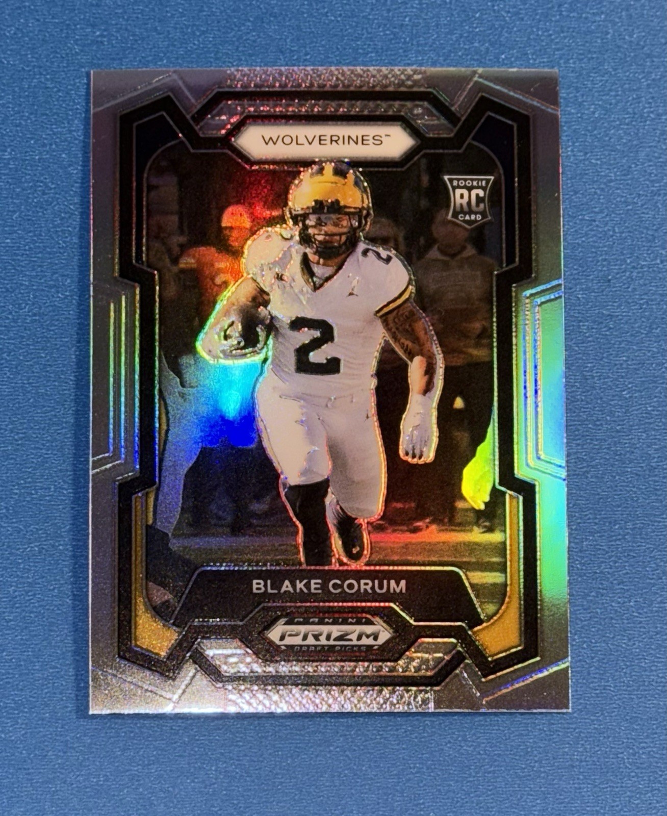 2024 Panini Prizm Draft Picks Silver Prizm Blake Corum RC Rookie Card #128
