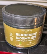 VINATURA Berberine 1500mg - Berberine Supplement with Ceylon Cinnamon Max 90 Ct