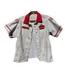 Vintage Early 90's Womans AWANA Clubs Gray and Red LEADER Uniform: SZ 36 W PINS