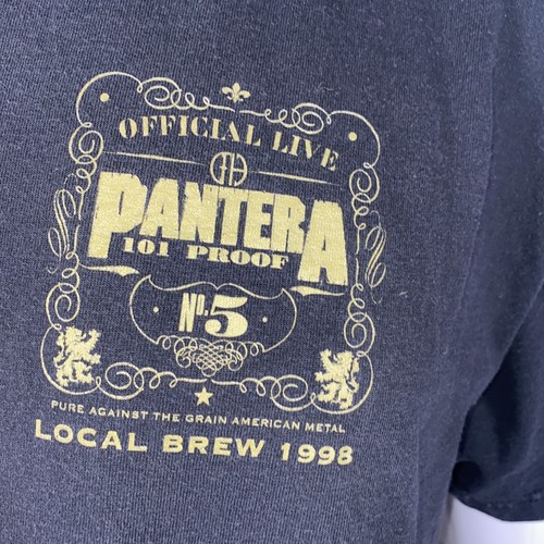 T-Shirt Pantera Ufficiale Live 101 Proof Local Brew 1998 Crew Taglia XLarge - Foto 2 di 4
