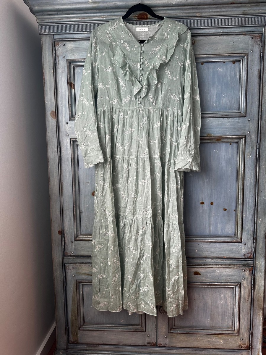 Doen Assan Dress in Sweet Daisy Floral Mint Green Size L | eBay