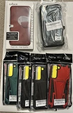 Samsung Galaxy s22 phone cases. Lot Of 6. New. Wallet/Kickstand/Belt Clip