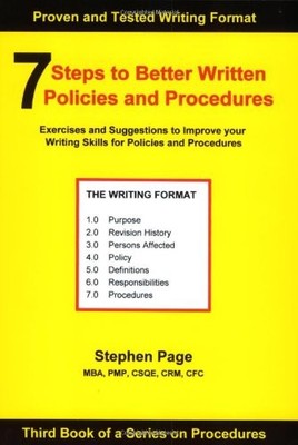 7 Steps to Better Written Policies and Procedures by Page