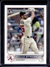 2022 Topps Spencer Strider Rookie Card (SP-Image Variation) #509 Atlanta Braves