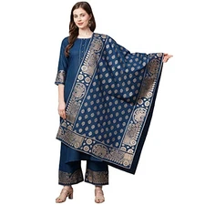 GoSriKi Women Kurta With Palazzo & Dupatta