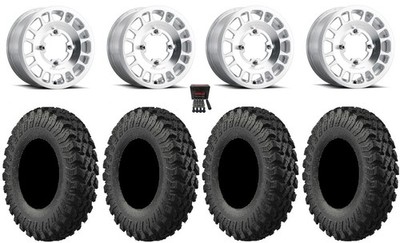 Method 412 15x6 Wheels Raw (5+1) 30'' MotoRally Tires Can-Am Commander Mav