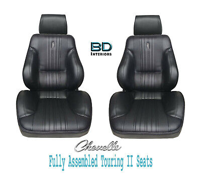 1970 Chevelle El Camino Touring Ii Front Bucket Seats Assembled - 1970 El Camino Seat Cover