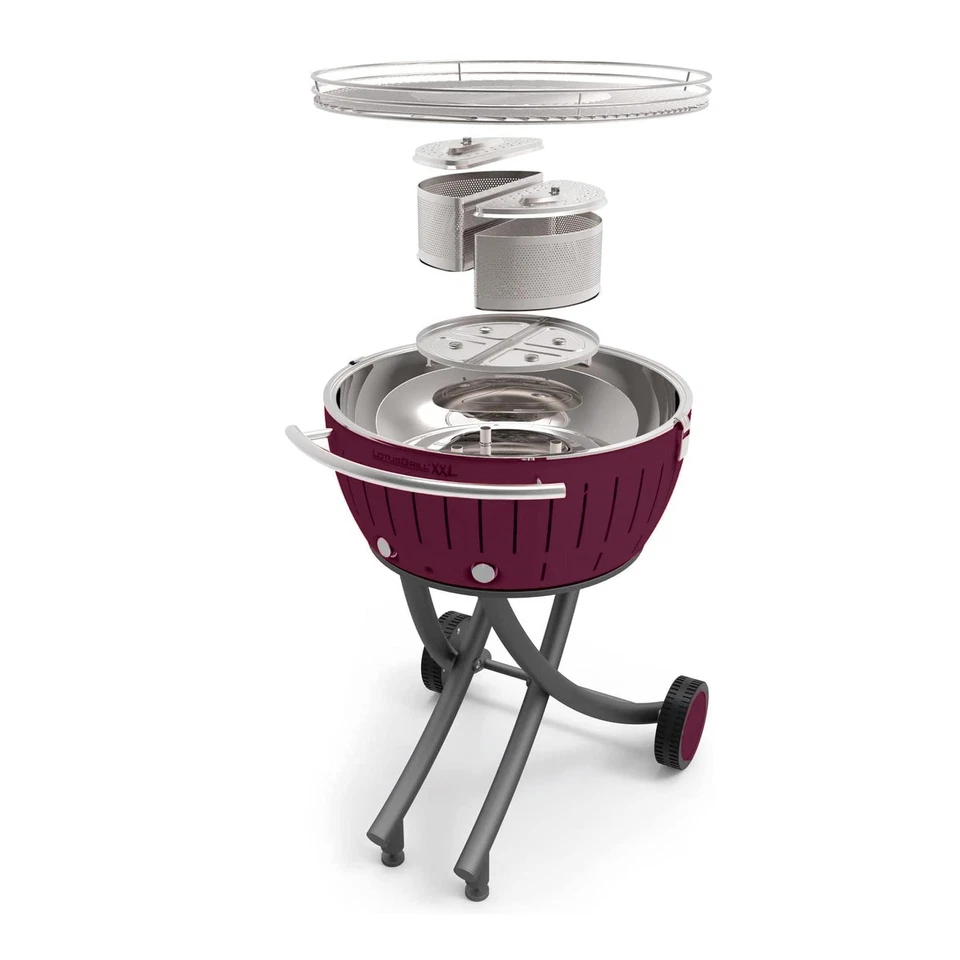 Комплект бездымного гриля для барбекю LotusGrill с подставкой для гриля для безопасности, веселья и - Изображение 3 из 4
