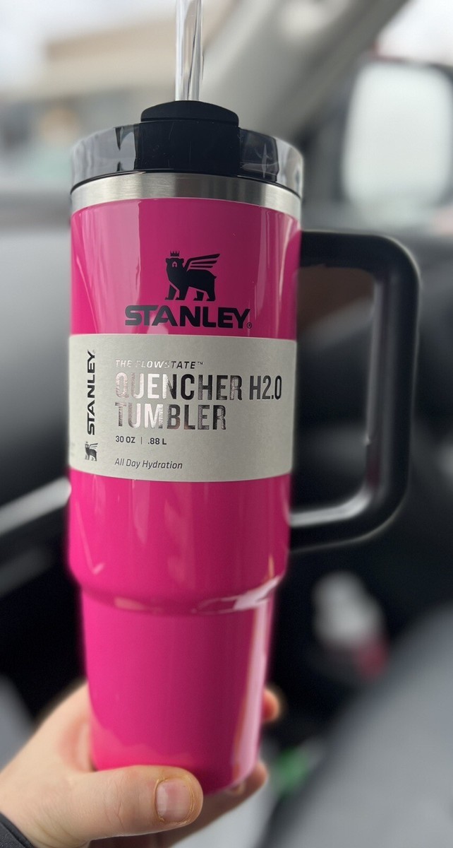 Neon Electric Pink Stanley 30 oz Quencher H2.0 Tumbler Brand new!