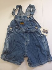 Jean Shorts 18 M OshKosh overalls nwt vintage stock Summer