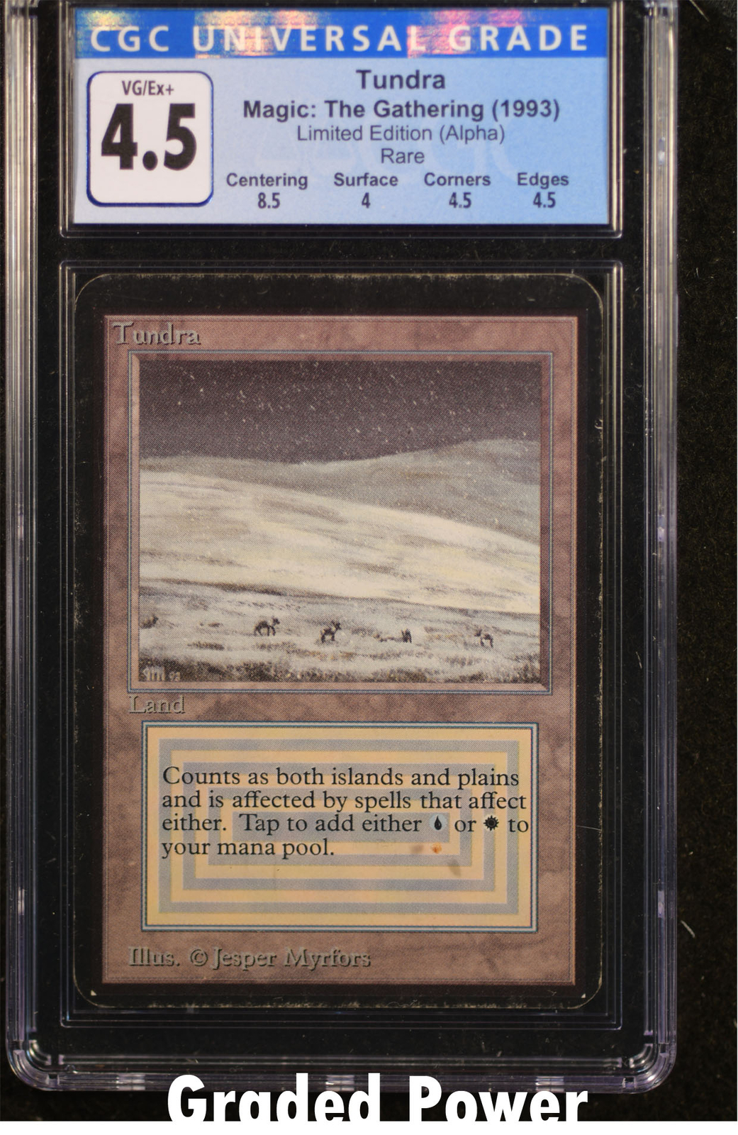 Alpha Tundra CGC 4.5 (4076) Magic: The Gathering MTG
