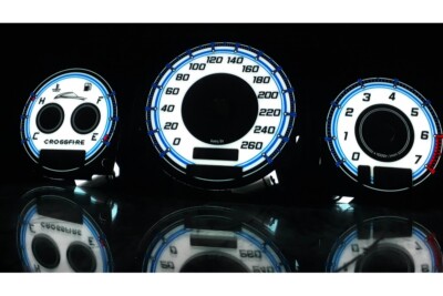 CHRYSLER CROSSFIRE PLASMA SPEEDOMETER GLOW GAUGES SPEEDOMETER DISCS DIALS Design 2 MOMAN