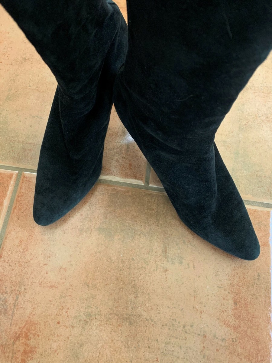 HELMUT LANG BLACK SUEDE BOOTS SIZE 37 OR 7 | eBay