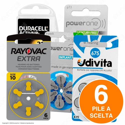 600 Pile Batterie Protesi Acustiche Apparecchi Acustici RAYOVAC 13 Arancion PR48 - Foto 2