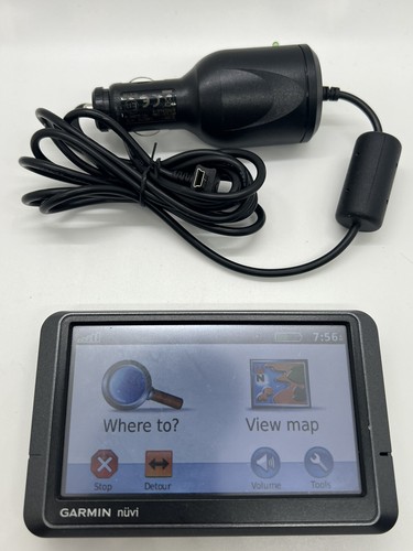 Garmin Nuvi 205W GPS Navigation Unit Black. Works! Please See Pictures ...