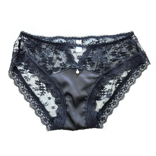 Womens Satin Briefs Panties Lace Hot Sheer Knickers Underwear Lingerie