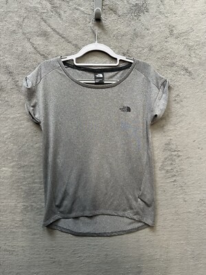 The North Face Womens Tshirt Short Sleeve Grey Tshirt TNF