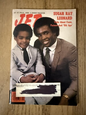 Vintage Jet Magazine Oct 29, 1981/Sugar Ray Leonard