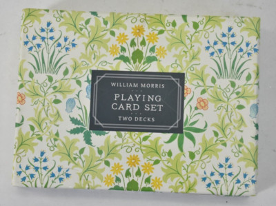 William Morris Playing Card Set Cards By Galison 2 Decks Pack Art Design