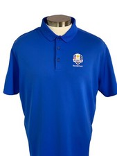 NIKE Golf Ryder Cup 2016 Hazeltine Blue Polo Shirt XL Men’s