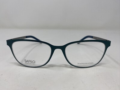 SAFILO Italy SA 6045 ULV 51-16-140 Teal/Gray Full Rim Eyeglasses Frame LU23