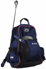 Equine Couture Super Star Back Pack Ec Navy w/EC Red Piping-STD Gear Bag Waterpf