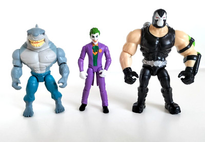 The Caped Crusader Villain Figurenset King Shark Bane The Joker DC Comics Batman