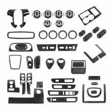 Car Interior Decoration Cover Trim Bezels For Ford F-150 2009-2014 Carbon Fiber