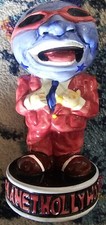Planet Hollywood Mr Man Globe Head 10” Ceramic Bank Mug Vase Souvenir Handpaintd