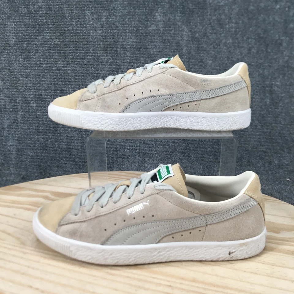 Puma Shoes Womens 8 Classic Low Top Lace Up Walking Sneakers Beige Suede Casual - Image 2 of 4