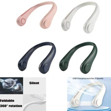 USB Portable Hanging Neck Fan Cooling Air Cooler Little Electric Air Conditioner