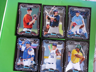 (11) Diff. 2013 Bowman Draft ''SCOUTS BREAKOUTS'' Insert cards w/ JOSH HADER