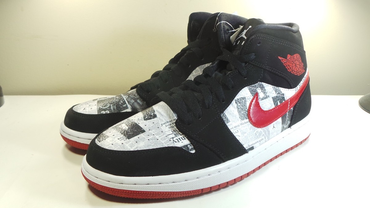 DS 2018 SAMPLE AIR JORDAN I MID 852542 061 NEWSPRINT III IV V