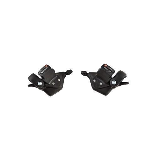 Manette VTT 7x3v compatible Shimano noire pour vos randonnées et trajets urbains