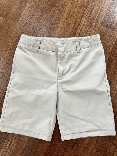 Flynn O hara Girls Uniform Khaki Tan Shorts Size 16 Regular Youth Girls 