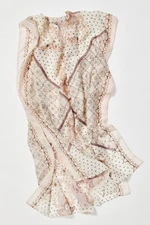 FREE PEOPLE PLAYA Pink + Ivory Floral SARONG Swim Coverup + Bag 66" NWOT $59